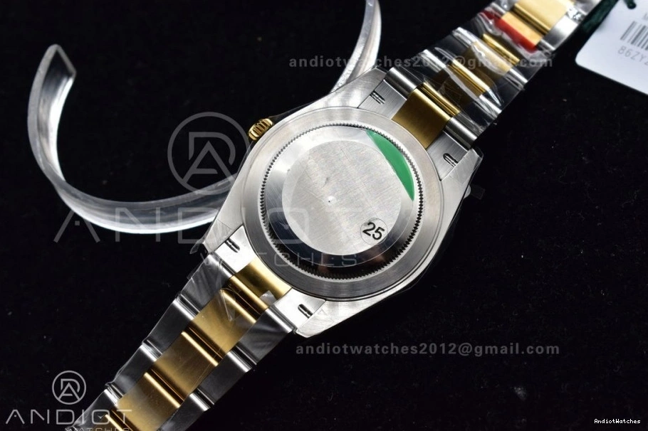 White 1:1 904L YG Dial DateJust 41 599 on VS ModernLook VSF Oyster 126333 SS Best Edition Bracelet 0405